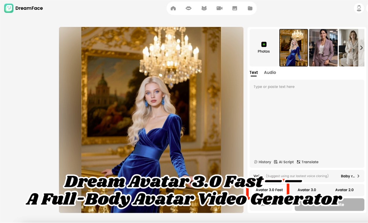 AI Full-Body Avatar Video Generator – Dream Avatar 3.0 Fast with Lifelike Expressions